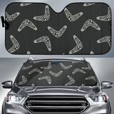Hand Drawn Boomerang Australian Aboriginal Ornament Car Sun Shade