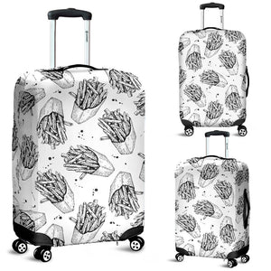 Hand Drawn French Fries Pattern Luggage Covers