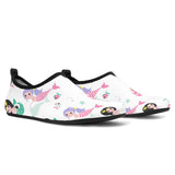 Cute Mermaid Dolphin Fish Starfish Pattern Aqua Shoes