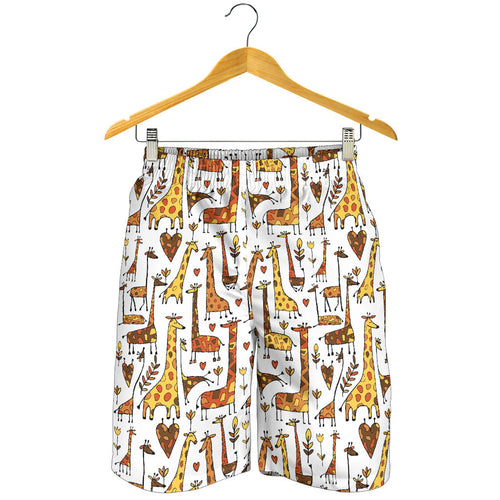 Giraffe Pattern Print Design 04 Men Shorts