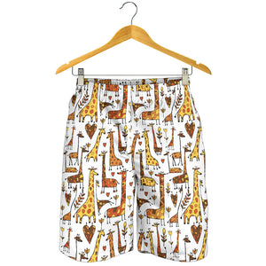 Giraffe Pattern Print Design 04 Men Shorts