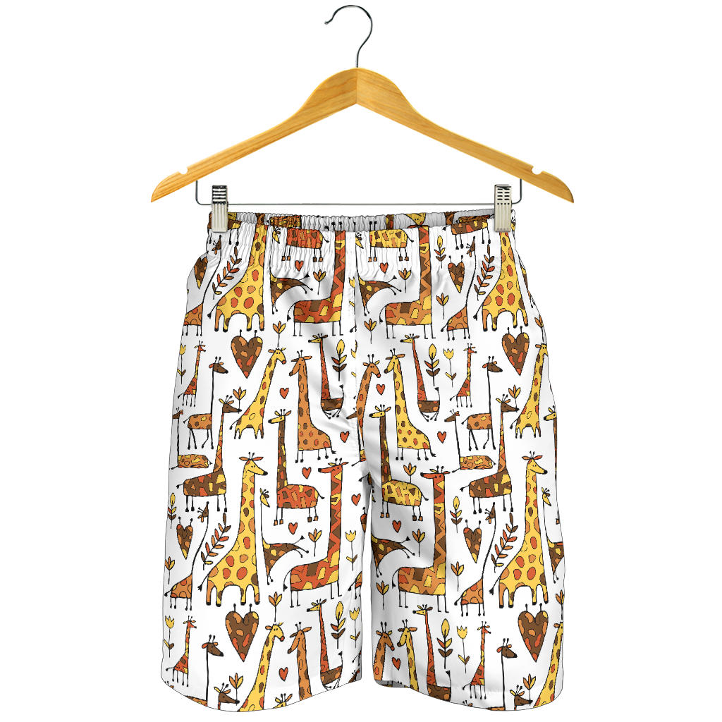 Giraffe Pattern Print Design 04 Men Shorts