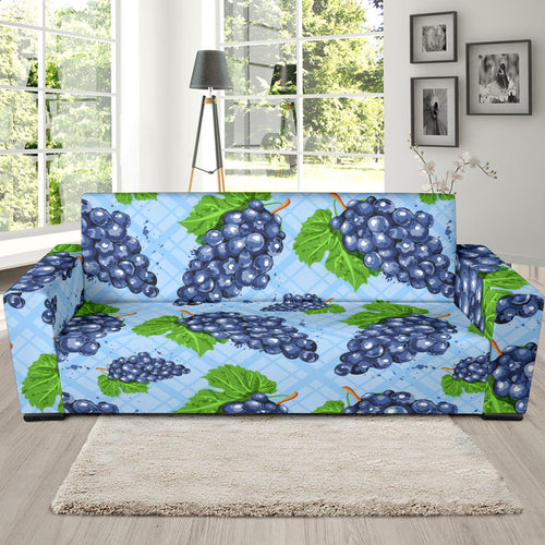 Watercolor Grape Pattern Sofa Slipcover
