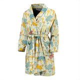 Hippopotamus Pattern Print Design 04 Men's Bathrobe