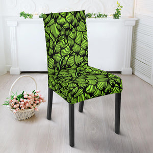 Green Hop Pattern Dining Chair Slipcover