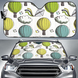 Hot Air Balloon Bird Cloud Pattern Car Sun Shade