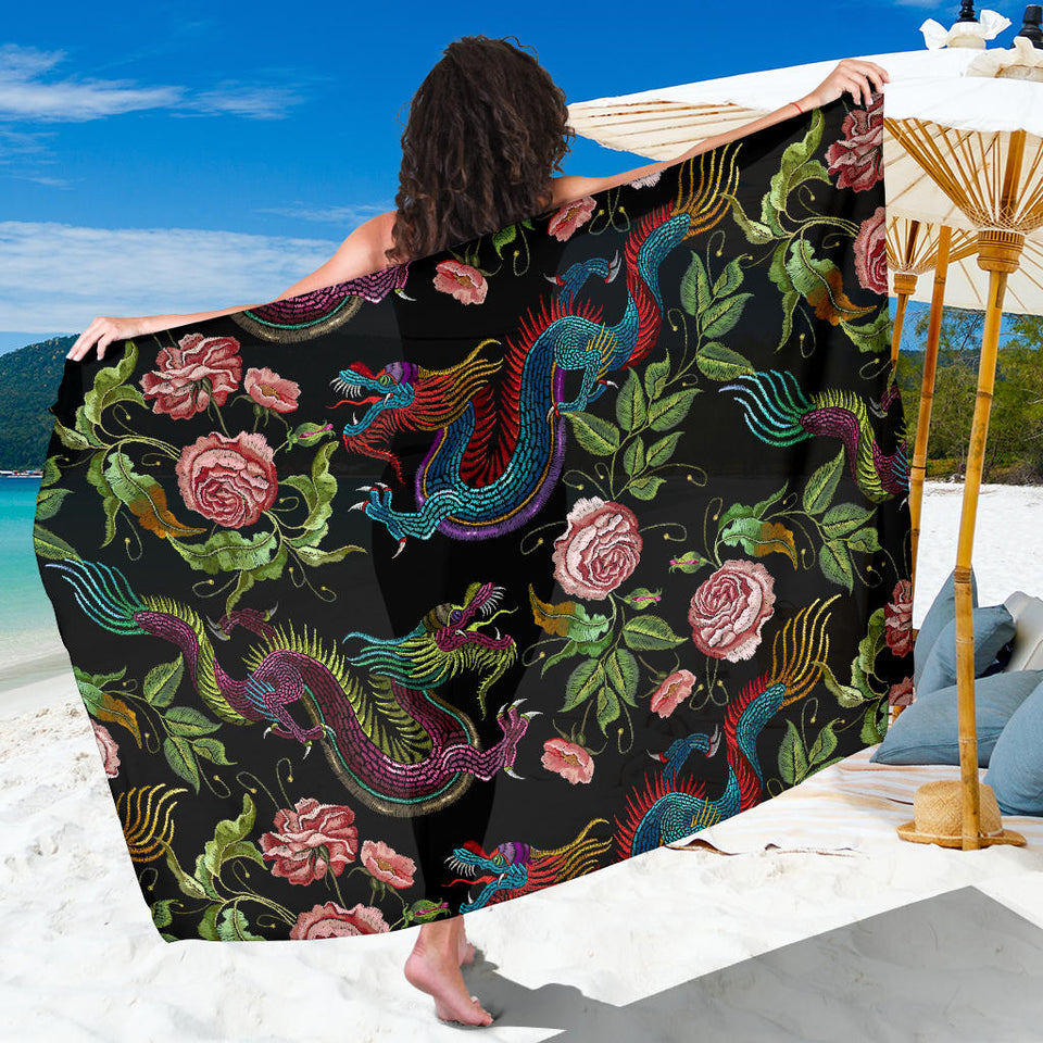 Dragons Flower Pattern Sarong