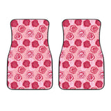 Rose Pattern Print Design 02 Front Car Mats