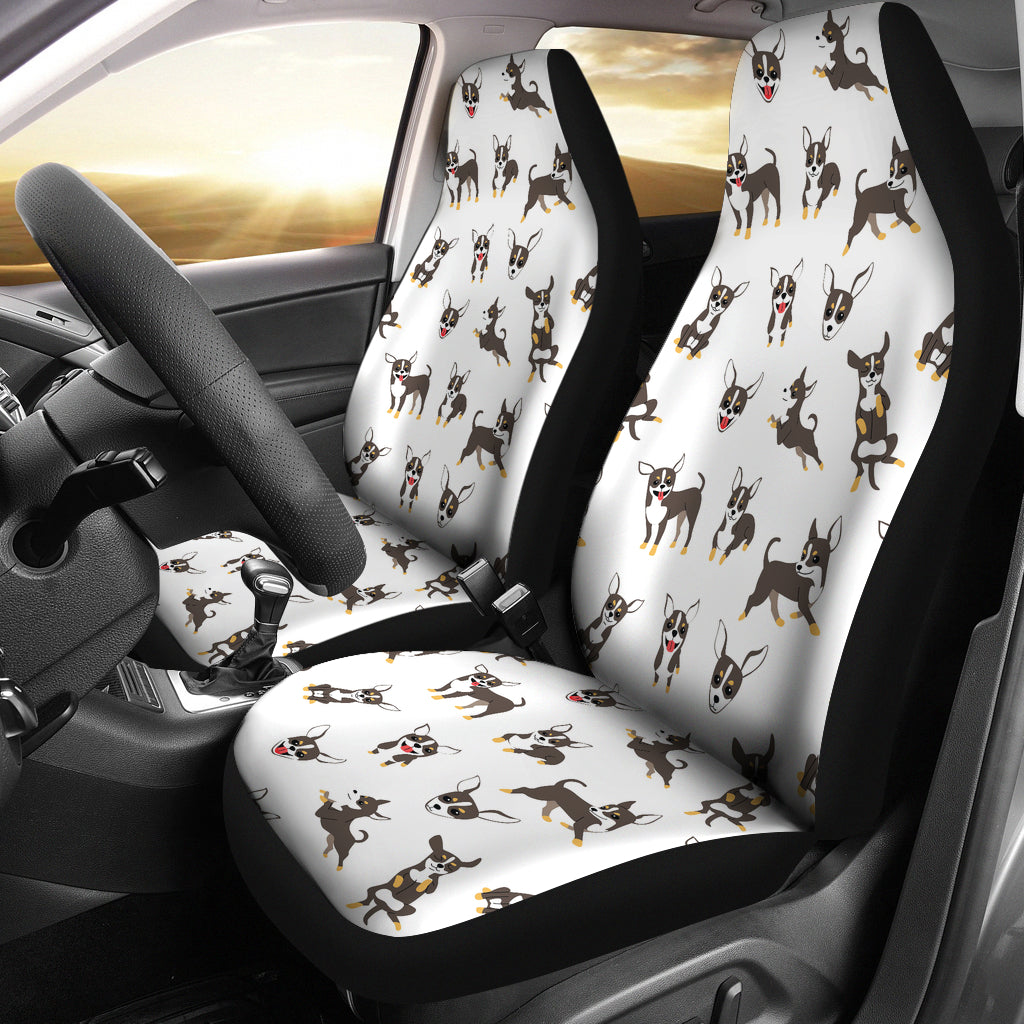 Chihuahua Dog Pattern  Universal Fit Car Seat Covers
