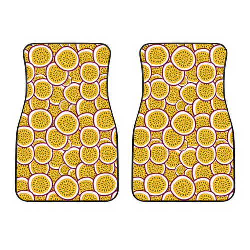 Passion Fruits Slice Pattern Front Car Mats