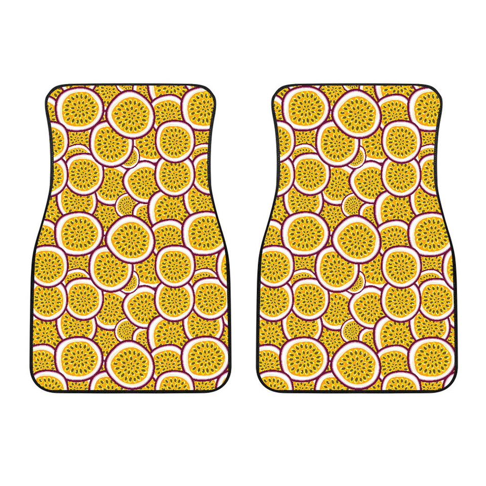 Passion Fruits Slice Pattern Front Car Mats