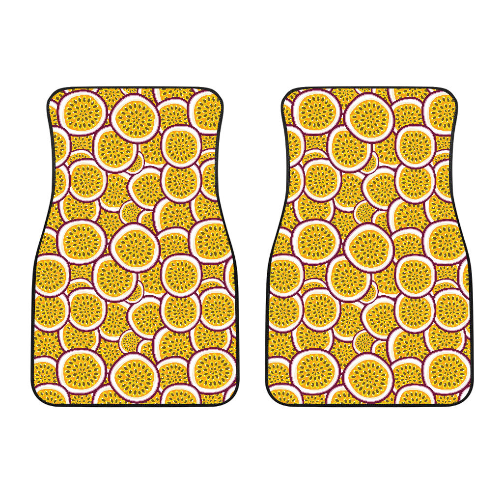 Passion Fruits Slice Pattern Front Car Mats