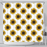 Sunflowers Design Pattern Shower Curtain Fulfilled In US
