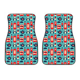British Pattern Print Design 04 Front Car Mats