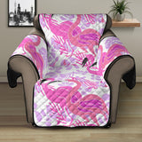 Pink flamingo flower pattern Recliner Cover Protector