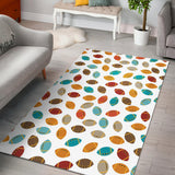 Colorful American Football Ball Pattern Area Rug