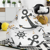 Anchors Rudders Pattern Bean Bag Cover