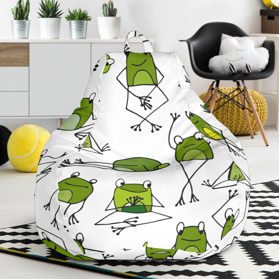 Sketch Funny Frog Pattern Bean Bag Cover