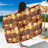 Camel Polynesian Tribal Design Pattern Sarong