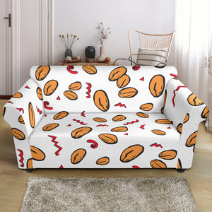 Peanuts Pattern Background Loveseat Couch Slipcover