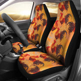 Red Rooster Chicken Cock Pattern  Universal Fit Car Seat Covers