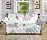 Cute elephant mouse pattern Sofa Cover Protector
