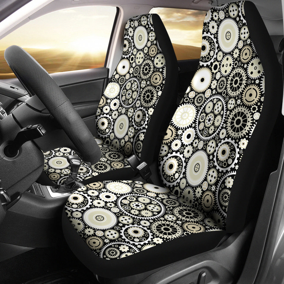 Gear Pattern Print Design 02 Universal Fit Car Seat Covers
