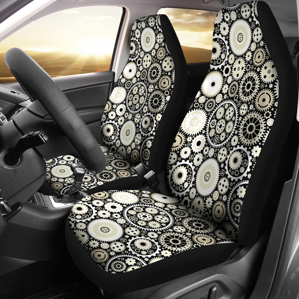 Gear Pattern Print Design 02 Universal Fit Car Seat Covers