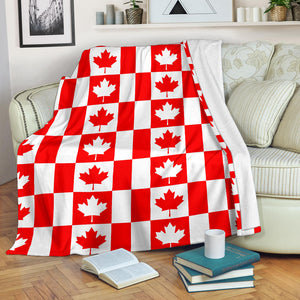 Canada Pattern Print Design 05 Premium Blanket