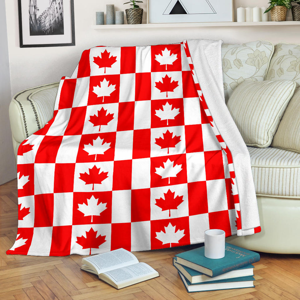 Canada Pattern Print Design 05 Premium Blanket