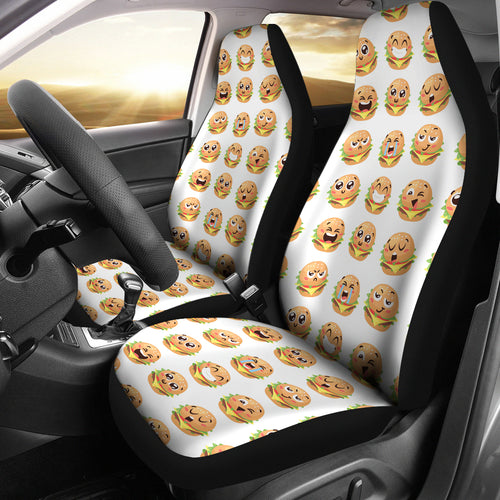 Hamburger Pattern Print Design 04 Universal Fit Car Seat Covers