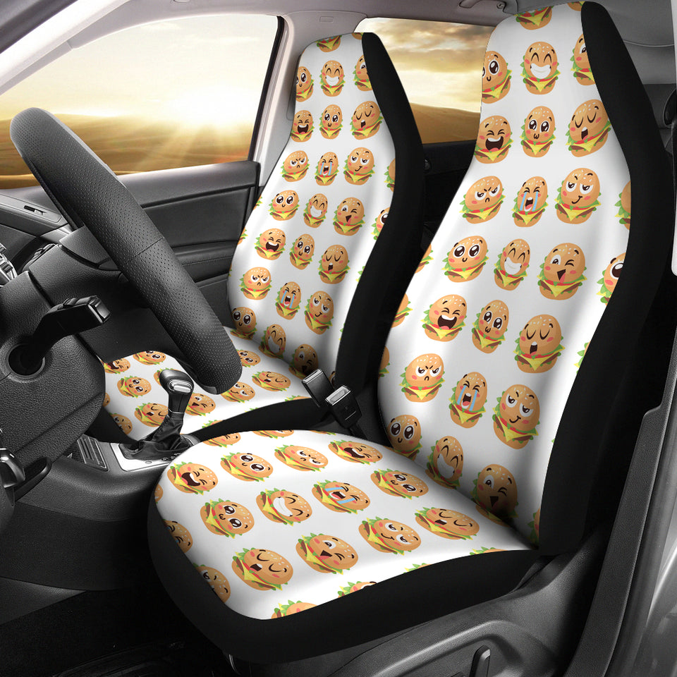 Hamburger Pattern Print Design 04 Universal Fit Car Seat Covers