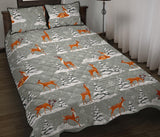 Beautiful deers Winter Christmas Quilt Bed Set