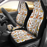 Giraffe Pattern Print Design 04 Universal Fit Car Seat Covers