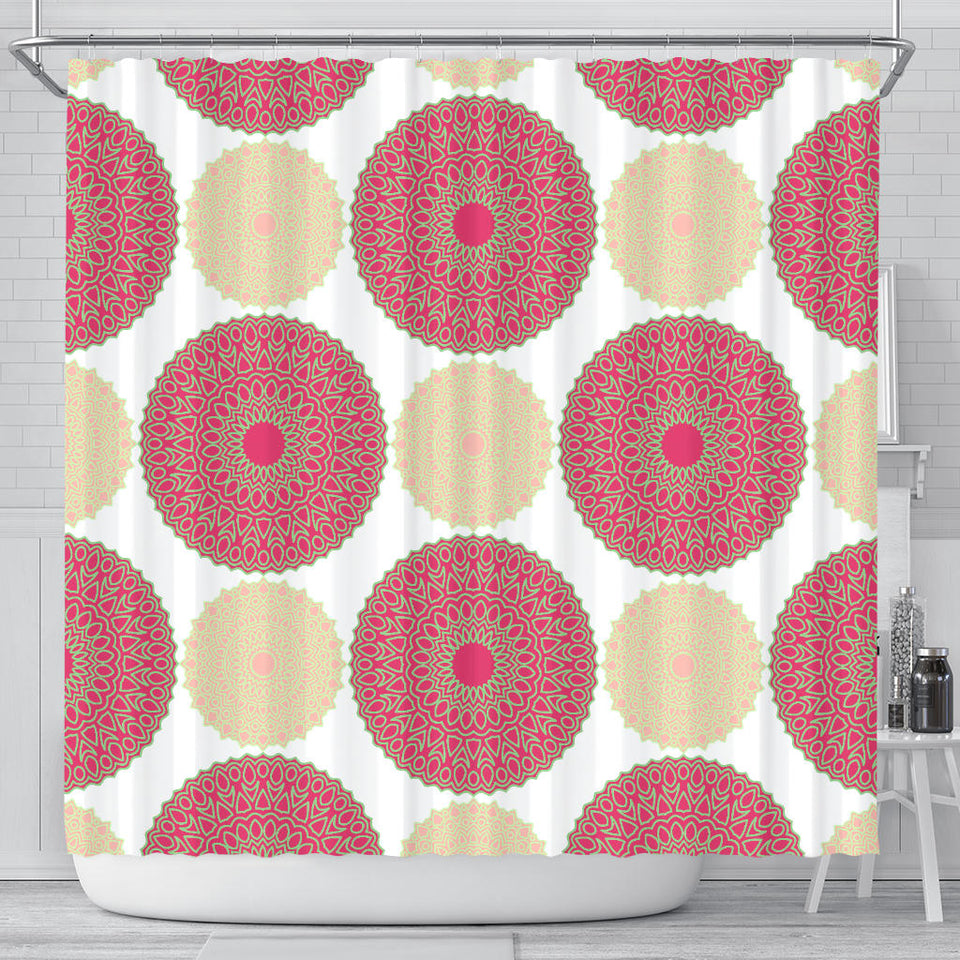 Circle Indian Pattern Shower Curtain Fulfilled In US