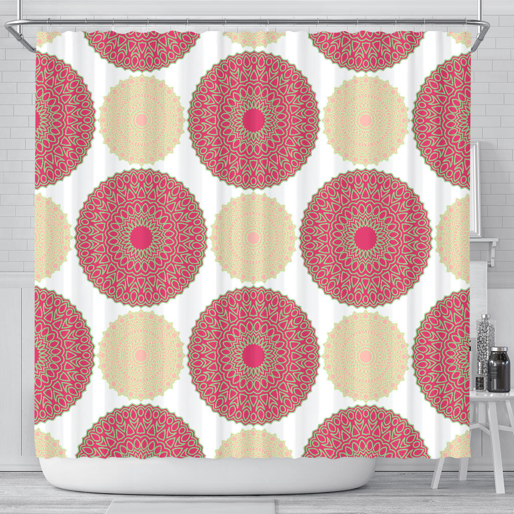 Circle Indian Pattern Shower Curtain Fulfilled In US