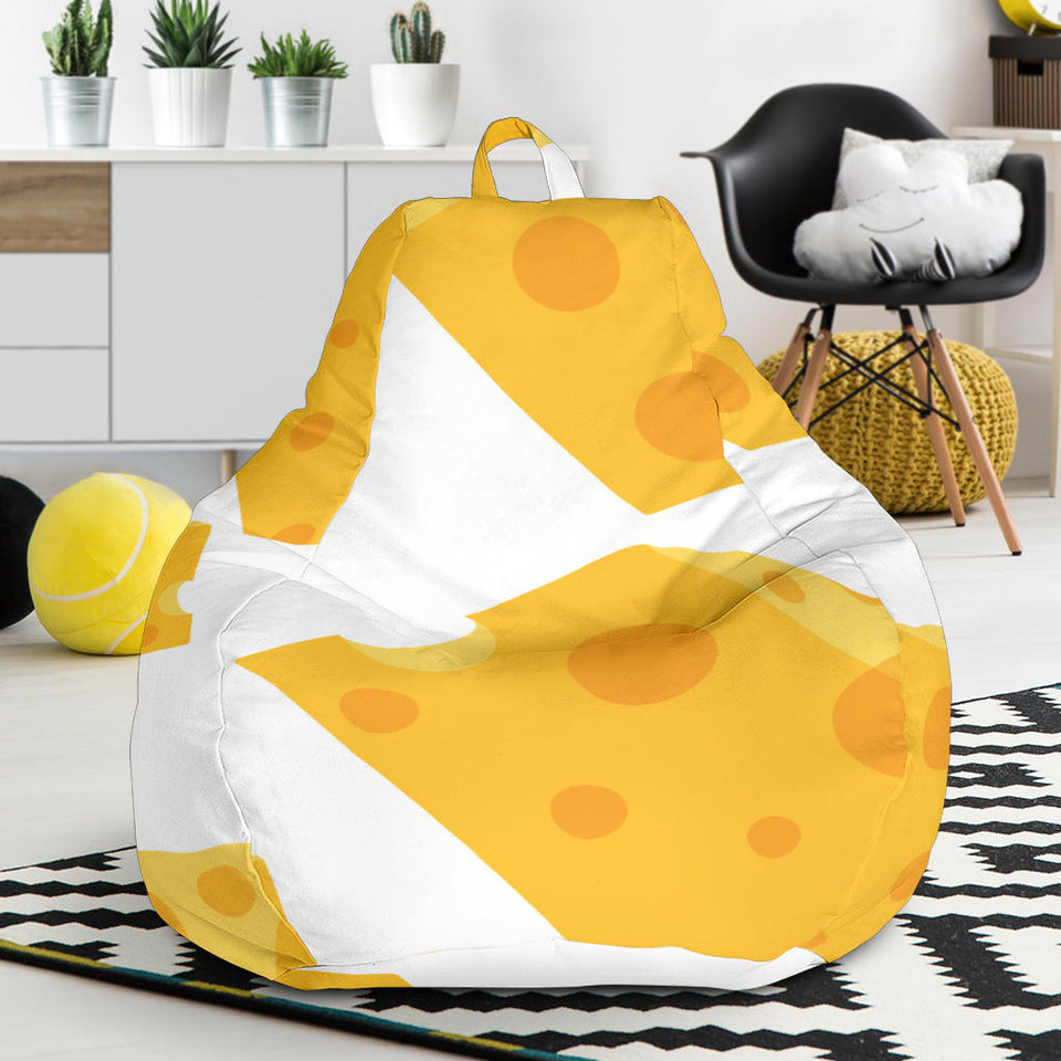 Cheese Slice Pattern Bean Bag Cover