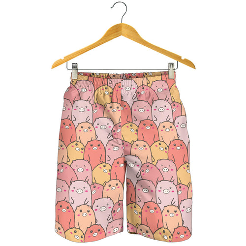 Pig Pattern Print Design 04 Men Shorts