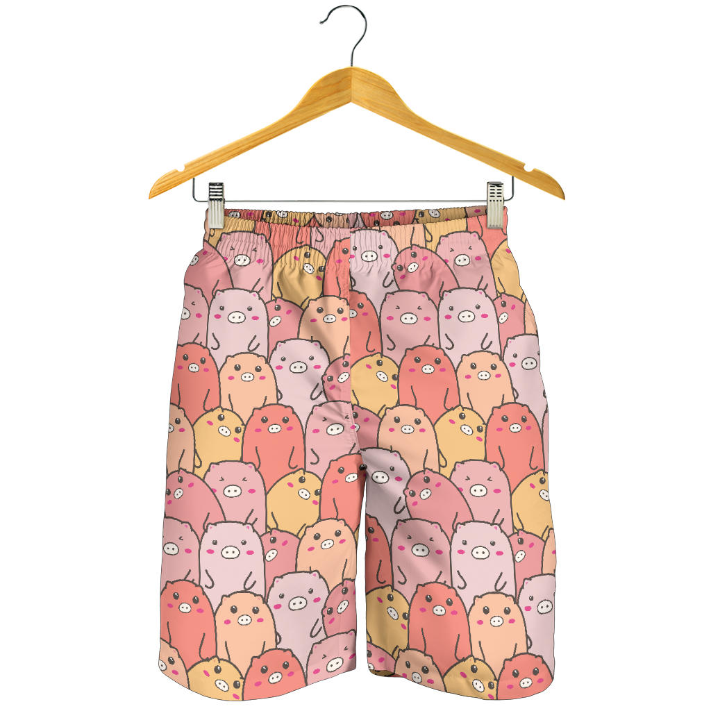 Pig Pattern Print Design 04 Men Shorts