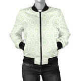 Cucumber Pattern Background Women'S Bomber Jacket