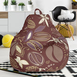 Coffee Bean Flower Pattern Bean Bag Cover