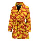 Potato Chips Pattern Print Design 05 Women's Bathrobe