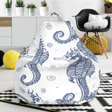 Seahorse Pattern Background Bean Bag Cover