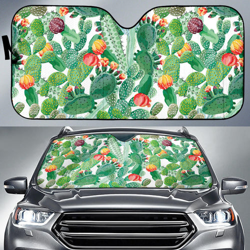 Cactus Design Pattern Copy Car Sun Shade