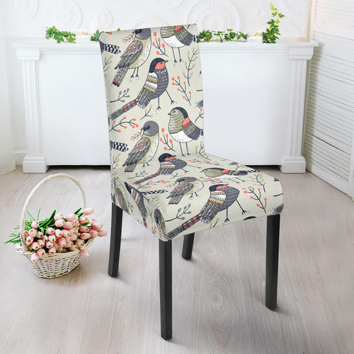 Pigeon Pattern Print Design 04 Dining Chair Slipcover