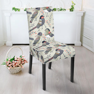 Pigeon Pattern Print Design 04 Dining Chair Slipcover