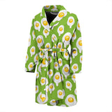Fried Eggs Pattern Print Design 01 Men's Bathrobe