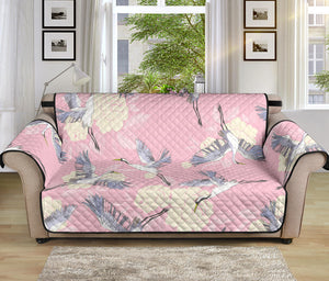 Japanese crane rose pattern Sofa Cover Protector