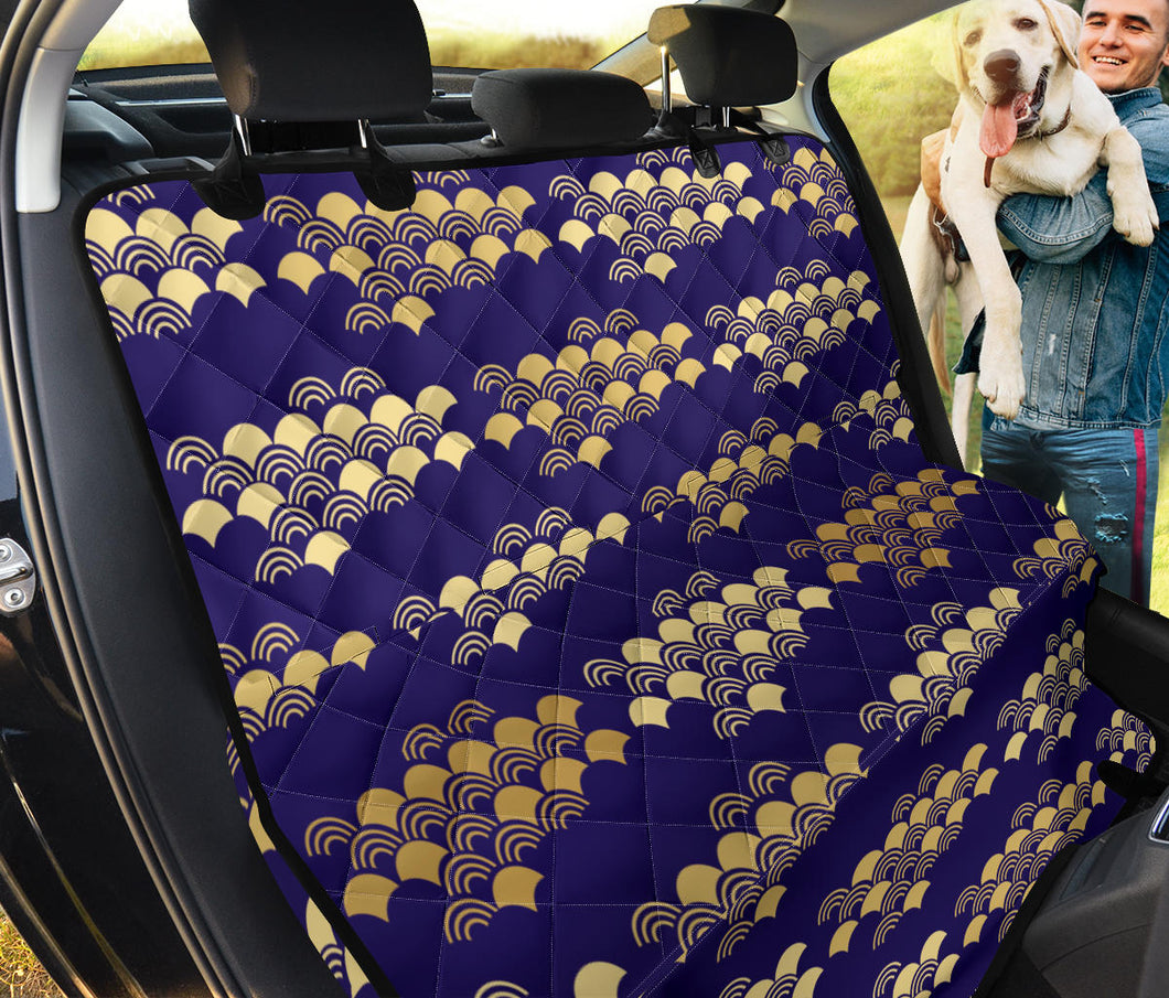 Beautiful Japanese Fan Pattern Dog Car Seat Covers