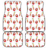 Daruma Japanese Wooden Doll Front And Back Car Mats